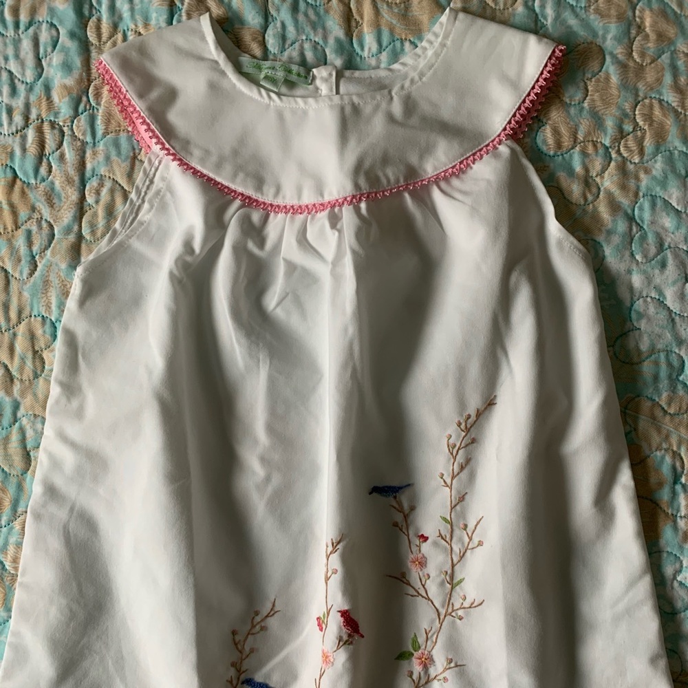 Beautiful girls smocked spring dress